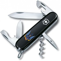 Ніж Victorinox Spartan Ukraine 91 мм Чорний Тризуб-Ластівка (1.3603.3_T1230u)