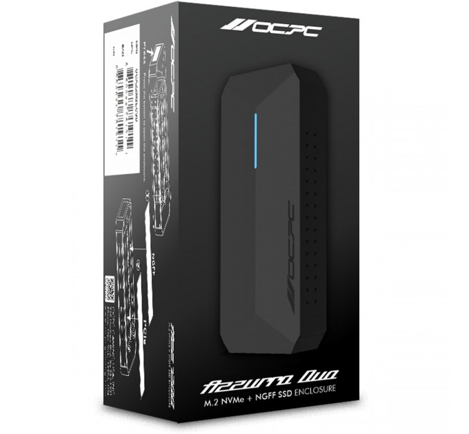 Внешний карман OCPC Azzurro Duo NVMe PCIe M.2 to USB 3.1 (OCAZZM2ECSD)