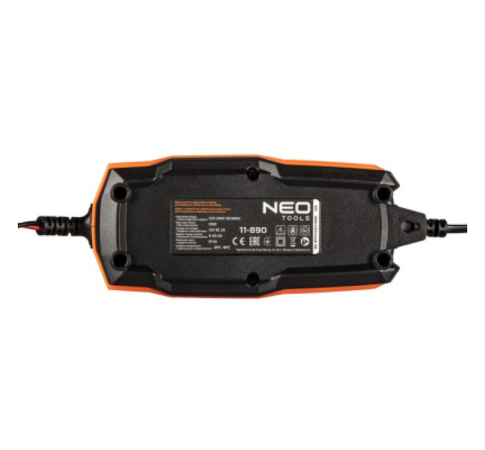 Neo Tools Зарядний пристрій для автомобільного акумулятора Neo Tools 2А/35Вт, 4-60Ач, для кислотних/AGM/GEL (11-890)