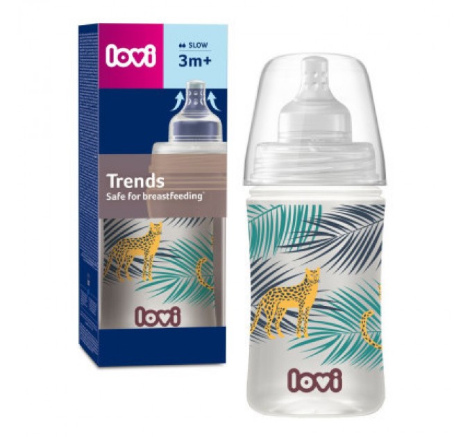 Lovi Пляшечка для годування Lovi Trends 250 мл - Jungle Vibes (21/594)