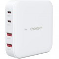 Choetech Зарядний пристрій Choetech GaN 2 USB-A / 2 USB-C 100W QC3.0/PD/PPS (PD8008-EU-WH)