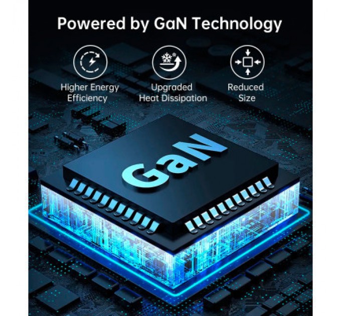 Choetech Зарядний пристрій Choetech GaN 2 USB-A / 2 USB-C 100W QC3.0/PD/PPS (PD8008-EU-WH)