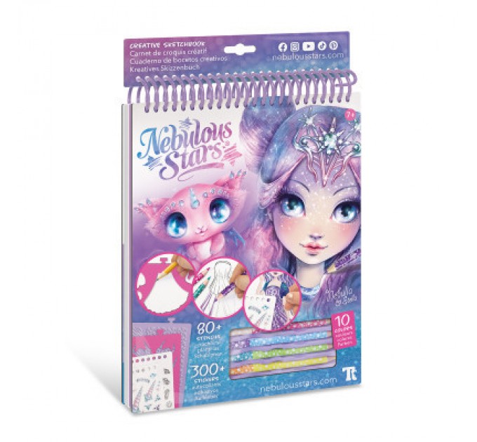 Nebulous Stars Набір для творчості Nebulous Stars Скетчбук: Небулія, мотиви космосу (11101)