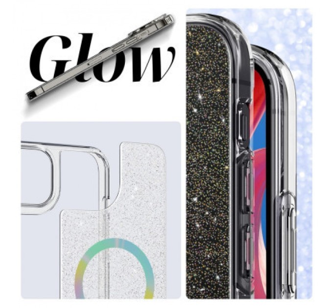 Armorstandart Чохол до мобільного телефона Armorstandart Glow Magsafe Apple iPhone 14 Pro Max Transparent (ARM69725)