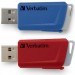 Verbatim USB флеш накопичувач Verbatim 2x32GB Store 'n' Click Red/Blue USB 3.2 (49308)