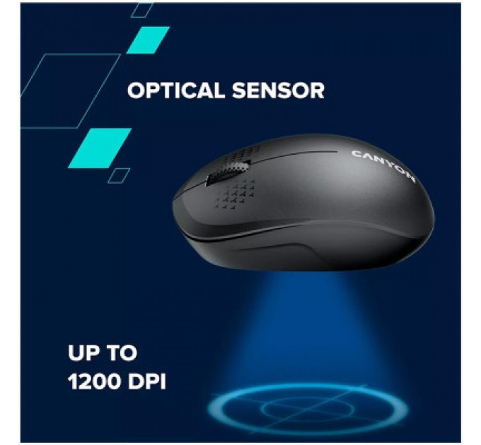 Canyon Мишка Canyon MW-04 Bluetooth Black (CNS-CMSW04B)