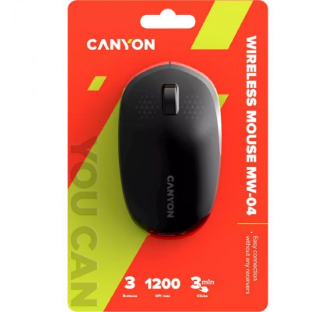 Canyon Мишка Canyon MW-04 Bluetooth Black (CNS-CMSW04B)