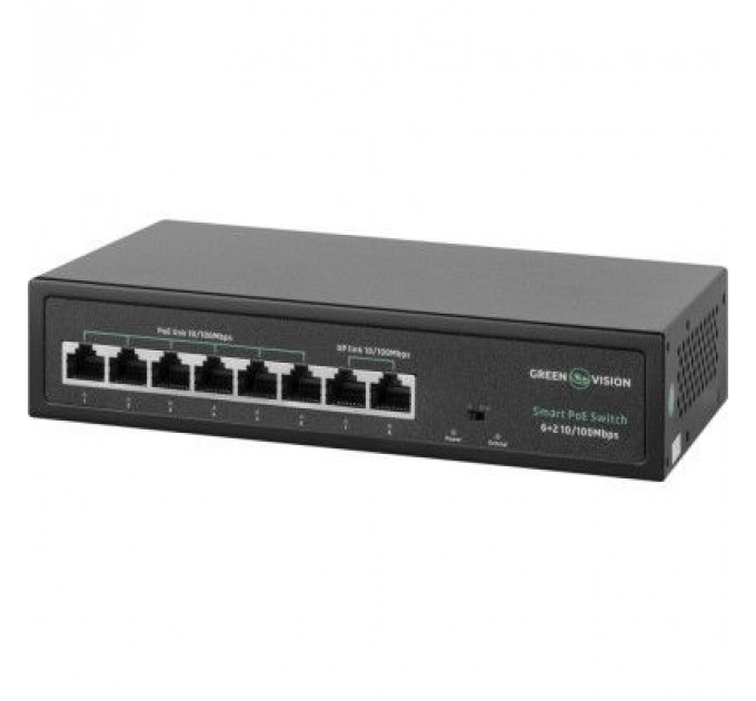 Комутатор мережевий Greenvision GV-015-D-06+2P