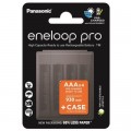 Panasonic Акумулятор Panasonic Eneloop AAA 930mAh Pro NI-MH * 4 + Сase (BK-4HCDEC4CP)