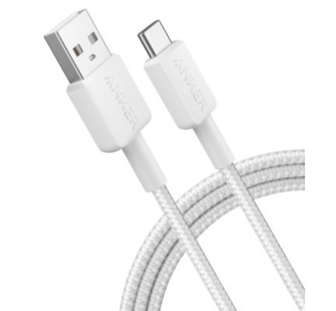 Anker Дата кабель USB 2.0 AM to Type-C 1.8m 322 White Anker (A81H6H21)