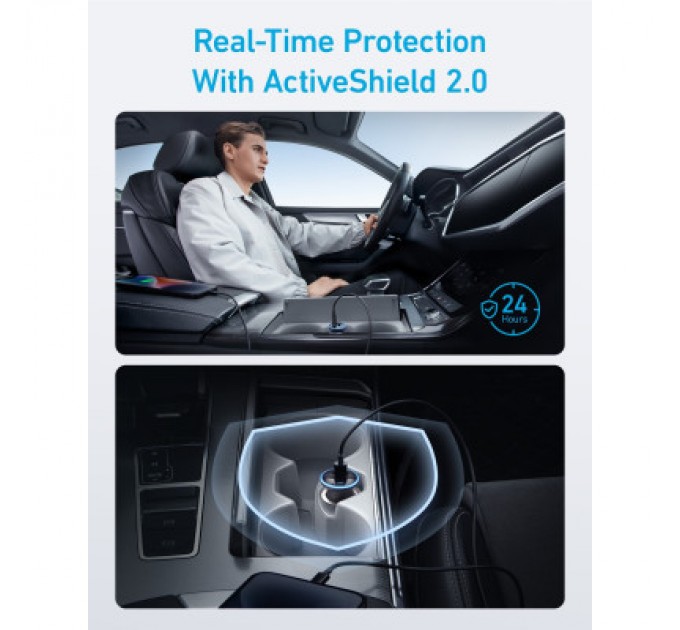 Anker Зарядний пристрій Anker PowerDrive 323 30W PD + 22.5W USB-A Black (A2735G11)