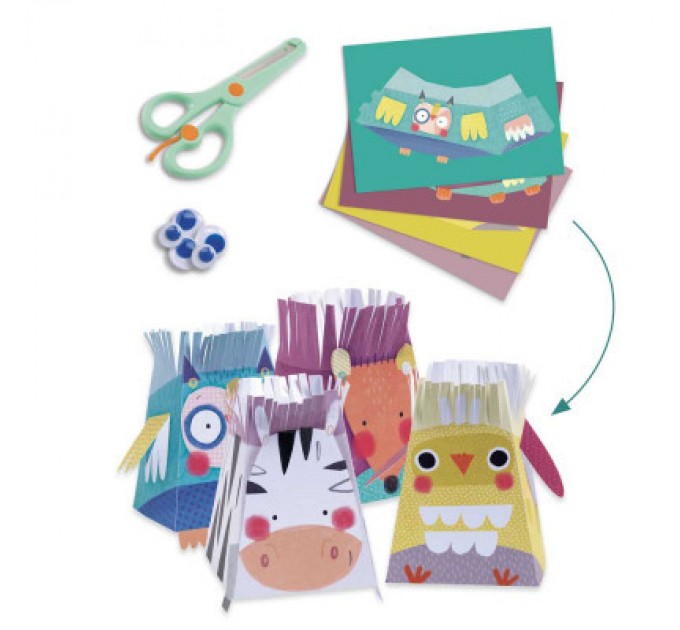 Djeco Набір для творчості Djeco Будиночки для тварин (DJ09293)