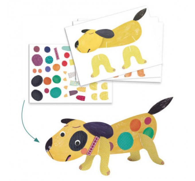 Djeco Набір для творчості Djeco Будиночки для тварин (DJ09293)