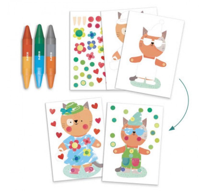 Djeco Набір для творчості Djeco Будиночки для тварин (DJ09293)