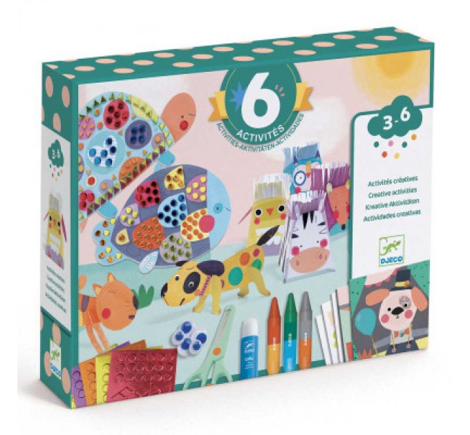 Djeco Набір для творчості Djeco Будиночки для тварин (DJ09293)