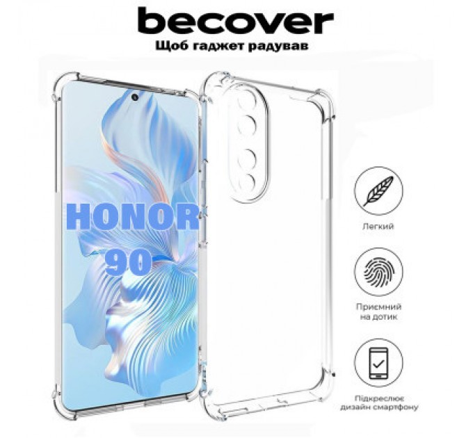 BeCover Чохол до мобільного телефона BeCover Anti-Shock Honor 90 Clear (710843)