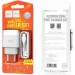 HOCO Зарядний пристрій HOCO C73A Glorious dual port charger set(Type-C) White (6931474713070)