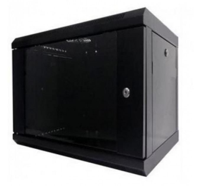 Шафа настінна Hypernet 6U 19" 600x350 (WMNC-35-6U-FLAT-BLACK)