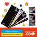 SampleZone Наклейка на клавіатуру SampleZone непрозора чорна, біло-помаранчевий (SZ-BK-RS)