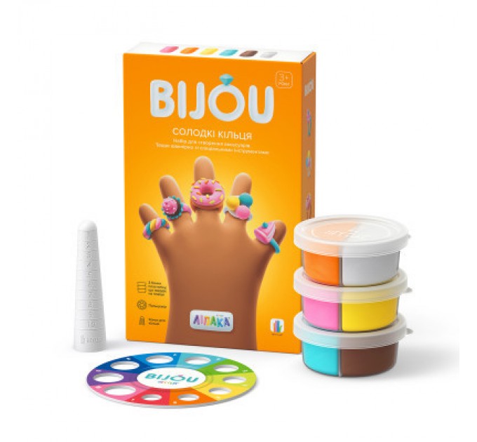 Lipaka Набір для творчості Lipaka пластиліну – Біжутерія: Солодкі Кільця (31002-UA01)