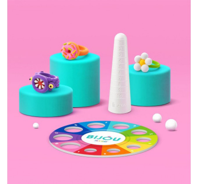 Lipaka Набір для творчості Lipaka пластиліну – Біжутерія: Квіткові Кільця (31001-UA01)