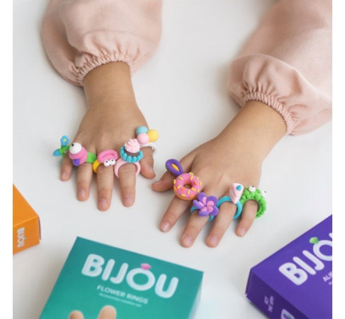 Lipaka Набір для творчості Lipaka пластиліну – Біжутерія: Квіткові Кільця (31001-UA01)