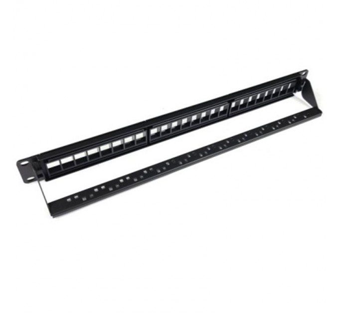 Патч-панель модульная EServer 19" 1U 24 порта, UTP, кат.5е (WT-2040A) без модулей