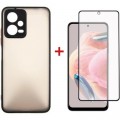 Dengos Чохол до мобільного телефона Dengos Kit for Xiaomi Redmi Note 12 5g case + glass (Black) (DG-KM-28)