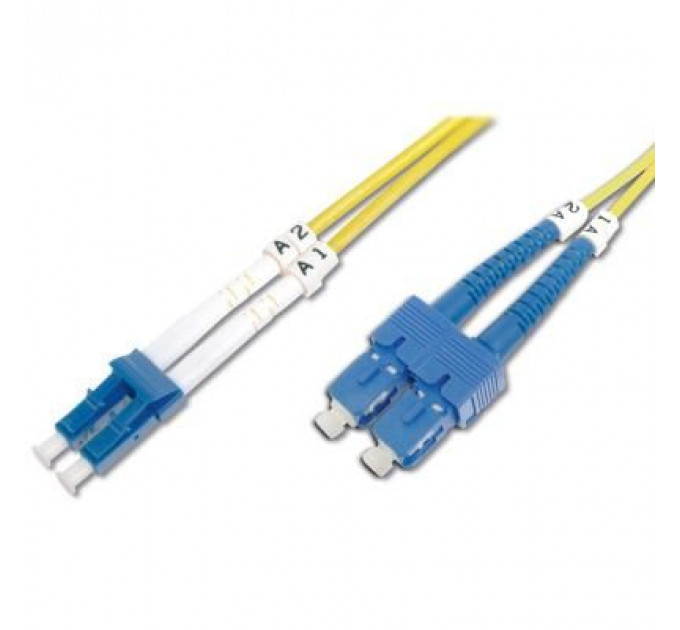 Оптичний патчкорд Digitus LC/UPC-SC/UPC,9/125,OS2,duplex,3m (DK-2932-03)