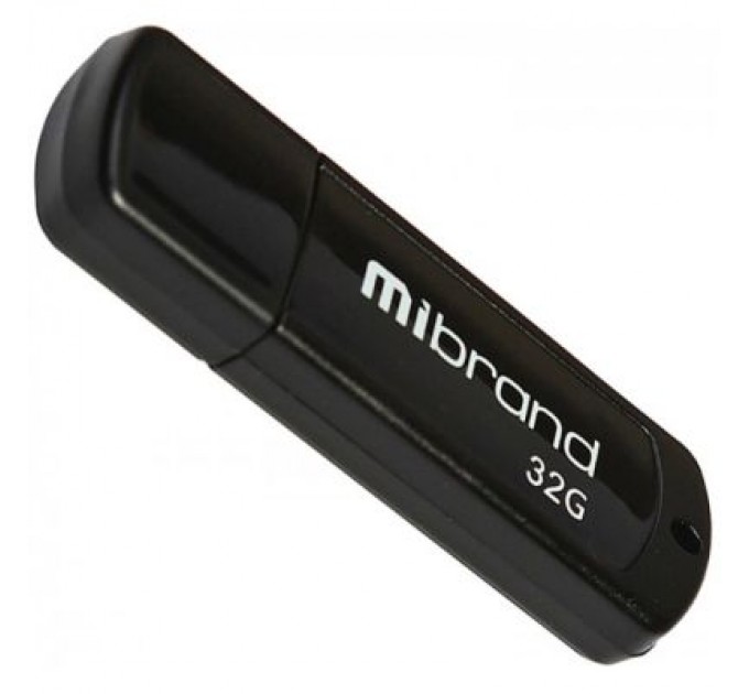Mibrand USB флеш накопичувач Mibrand 32GB Grizzly Black USB 2.0 (MI2.0/GR32P3B)