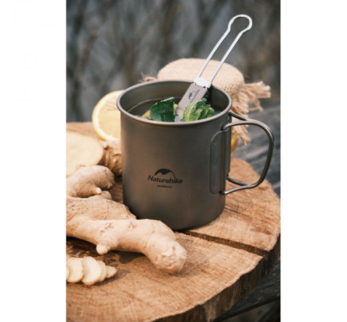 Naturehike Ложка-виделка туристична Naturehike NH19C001-J сіра з мішечком (6927595734759)