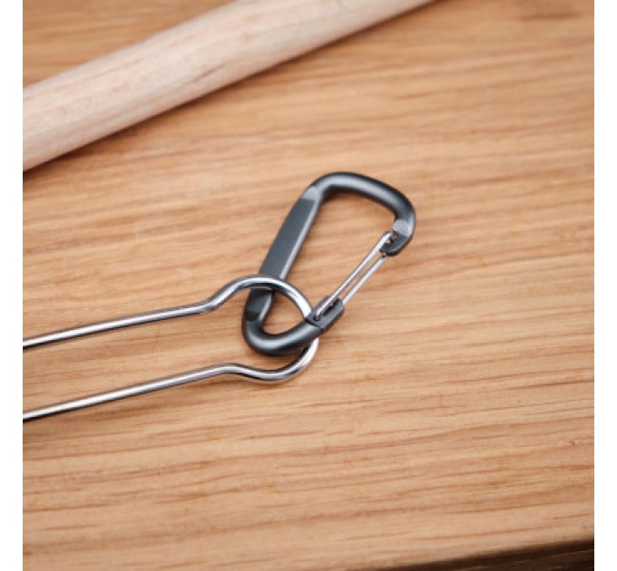 Naturehike Ложка-виделка туристична Naturehike NH19C001-J сіра з мішечком (6927595734759)