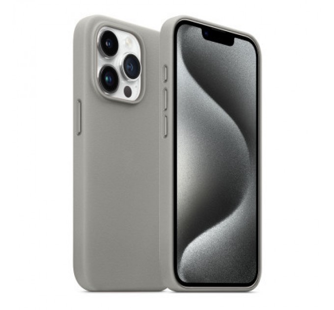 Armorstandart Чохол до мобільного телефона Armorstandart FAKE Leather Case Apple iPhone 15 Pro Max Grey (ARM76307)