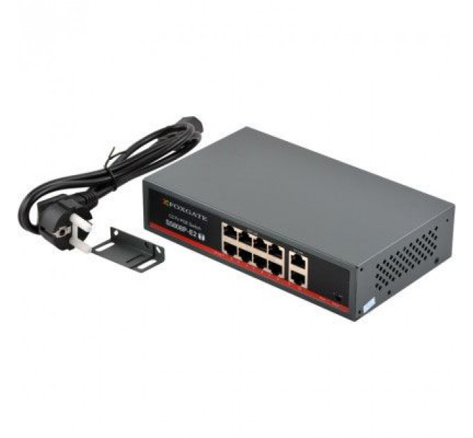 Комутатор мережевий FoxGate S5808P-E2(T)