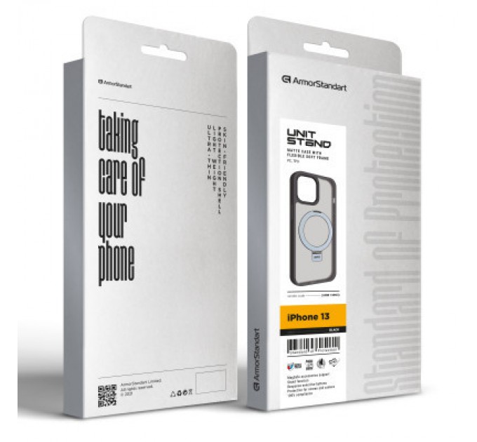 Armorstandart Чохол до мобільного телефона Armorstandart Unit Stand Apple iPhone 13 Black (ARM74893)