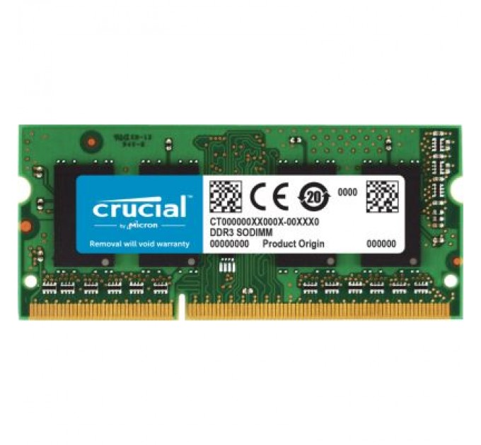 Micron Модуль пам'яті для ноутбука SoDIMM DDR3L 4GB 1600 MHz Micron (CT4G3S160BJM)