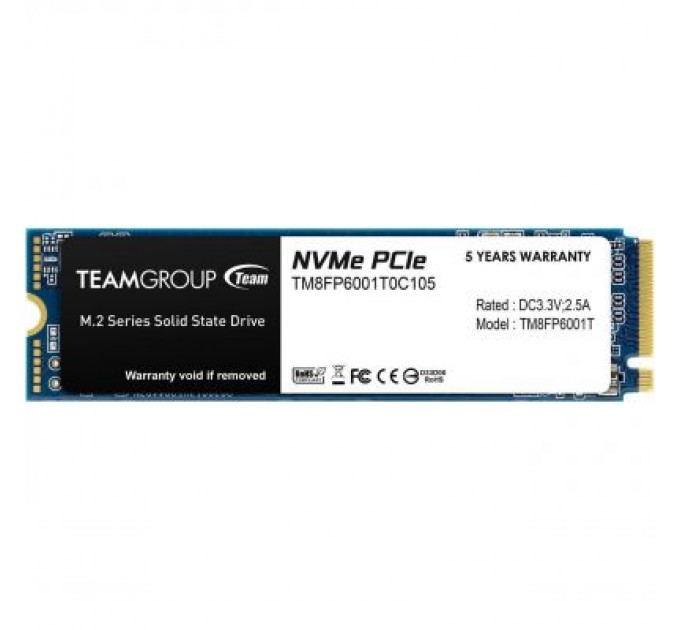 Team Накопичувач SSD M.2 2280 1TB Team (TM8FP6001T0C101)