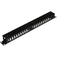 Кабельний організатор 19" 1U з кришкою, корпус метал Voltronic (05055)