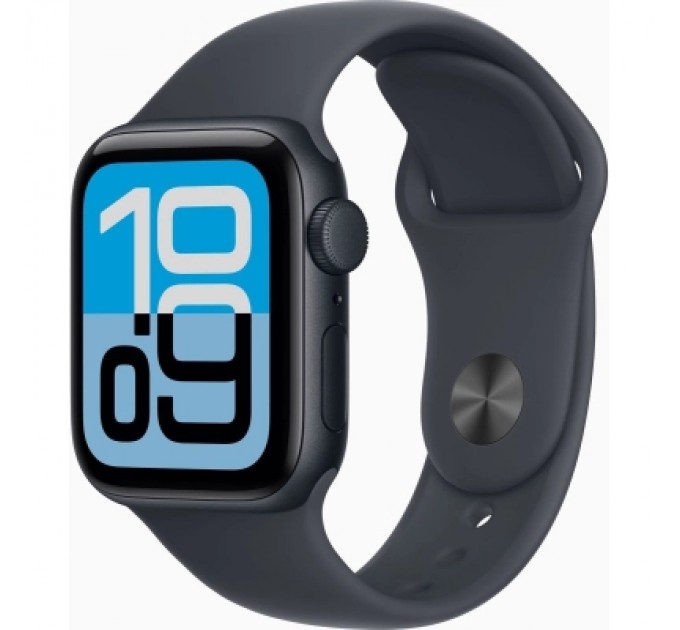 Apple Смарт-годинник Apple Watch SE 3 GPS 40mm Midnight Aluminium Case with Midnight Sport Band - S/M (MEH94RK/A)