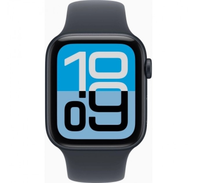 Apple Смарт-годинник Apple Watch SE 3 GPS + Cellular 44mm Midnight Aluminium Case with Midnight Sport Band - S/M (MEPH4RK/A)