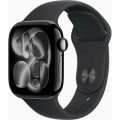 Apple Смарт-годинник Apple Watch Series 11 GPS 42mm Jet Black Aluminium Case with Black Sport Band - S/M (MEQT4RK/A)