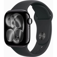 Смарт-годинник Apple Watch Series 11 GPS 42mm Jet Black Aluminium Case with Black Sport Band - S/M (MEQT4RK/A)