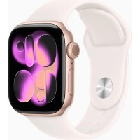 Смарт-годинник Apple Watch Series 11 GPS 42mm Rose Gold Aluminium Case with Light Blush Sport Band - S/M (MEU04RK/A)