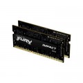 Kingston Fury (ex.HyperX) Модуль пам'яті для ноутбука SoDIMM DDR4 16GB (2x8GB) 2666 MHz Fury Impact Kingston Fury (ex.HyperX) (KF426S15IBK2/16)