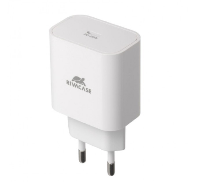 RivaCase Зарядний пристрій RivaCase 1xUSB Type-C PD 20 Вт кабель Type-C white (PS4101 WD4 (White))