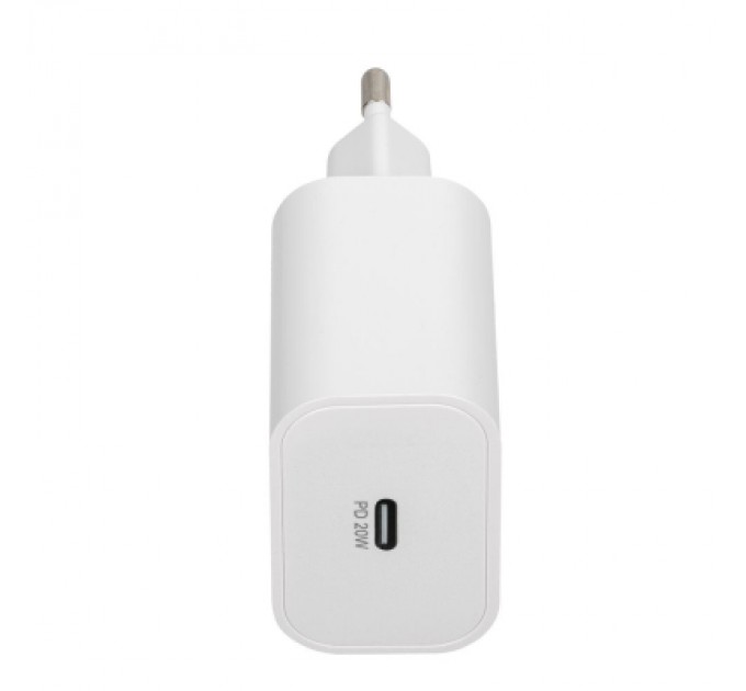 RivaCase Зарядний пристрій RivaCase 1xUSB Type-C PD 20 Вт кабель Type-C white (PS4101 WD4 (White))