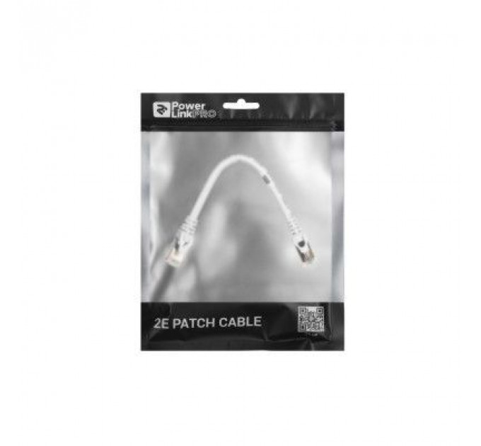 Патч-корд 0.20м S/FTP Cat 6 CU PVC 26AWG 7/0.16 grey 2E (2E-PC6SFTPCOP-020GRY)