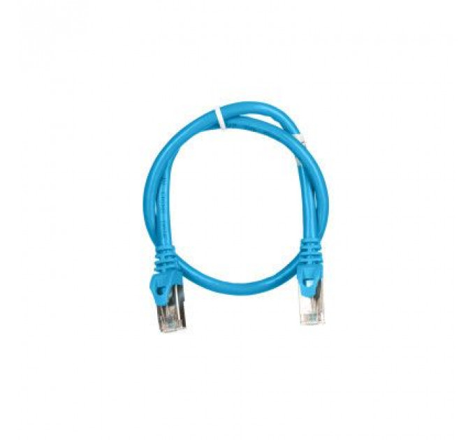 Патч-корд 0.50м S/FTP Cat 6 CU PVC 26AWG 7/0.16 blue 2E (2E-PC6SFTPCOP-050BL)