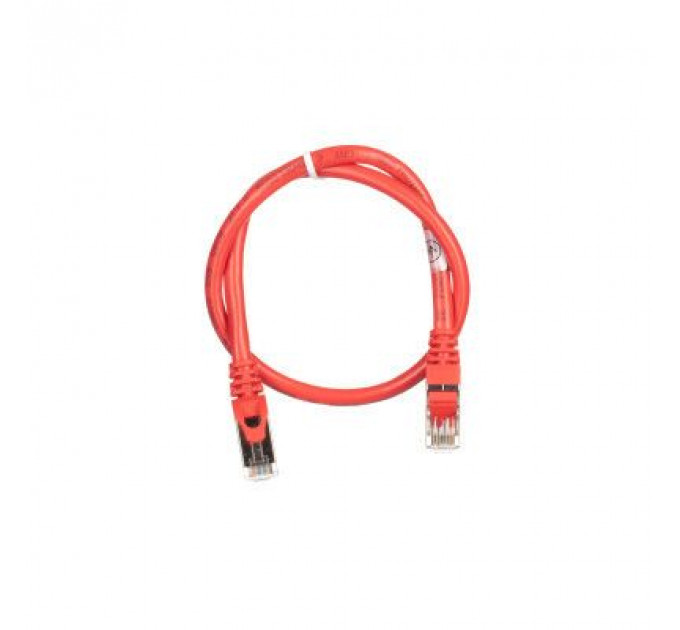Патч-корд 0.50м S/FTP Cat 6 CU PVC 26AWG 7/0.16 red 2E (2E-PC6SFTPCOP-050RD)