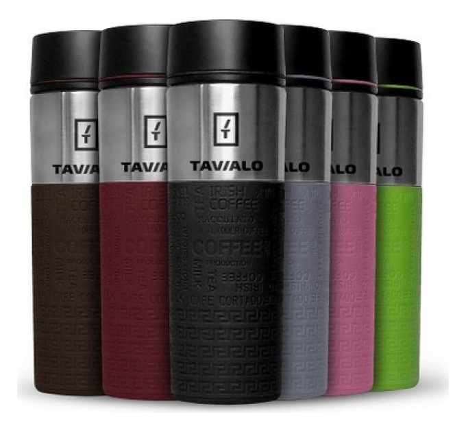 Tavialo Термокружка Tavialo + 2 ущільнювальних кільця 420 мл Рожевий (190420111)